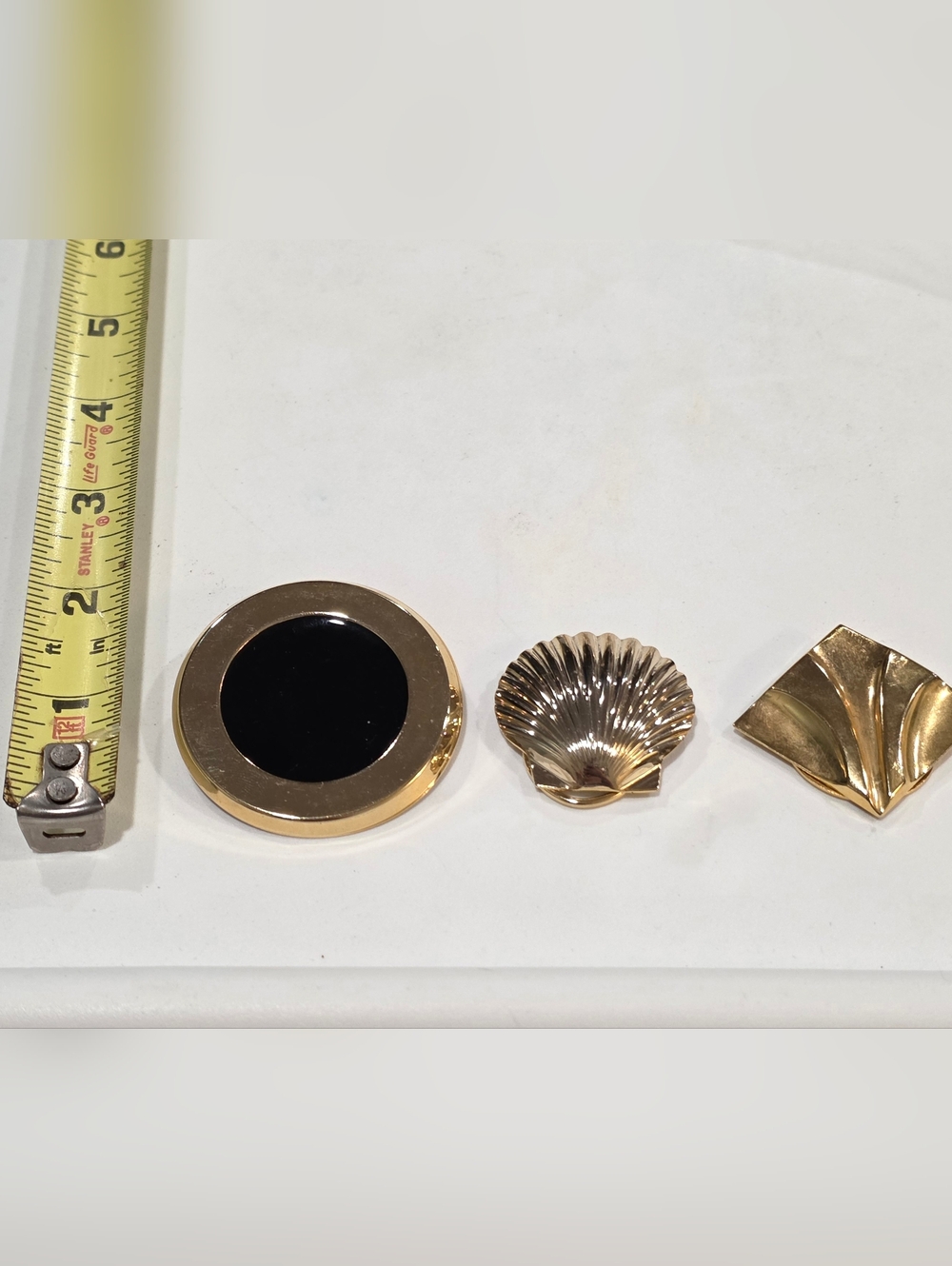Vintage Scarf Clip Bundle Of 3: Gold-Tone